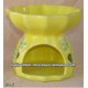 Ceramic Oil Burner fusion yellow handmade paint glazed Incense Burners